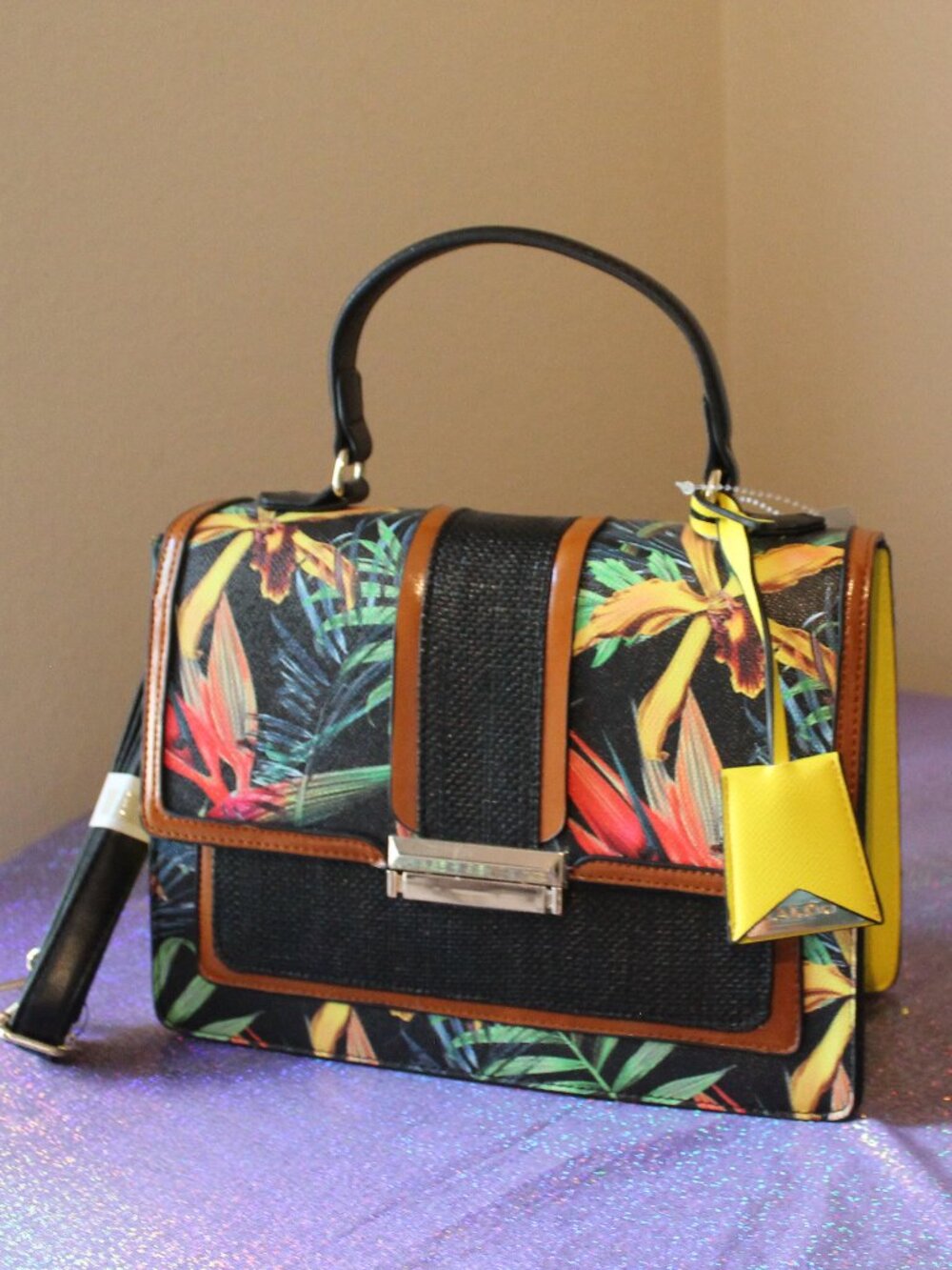 Aldo Tropical Crossbody Bag with Removable Strap NWT